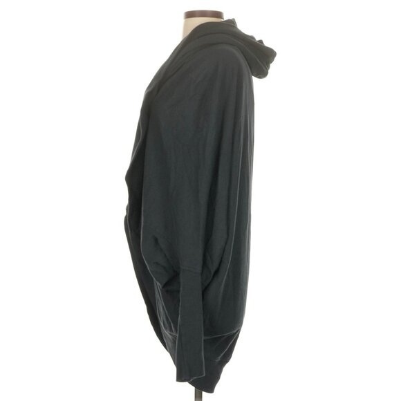 Vintage Y2K Juicy Couture Black Oversized Cozy Hooded Cardigan | Retro Comfy S/M - Picture 3 of 6